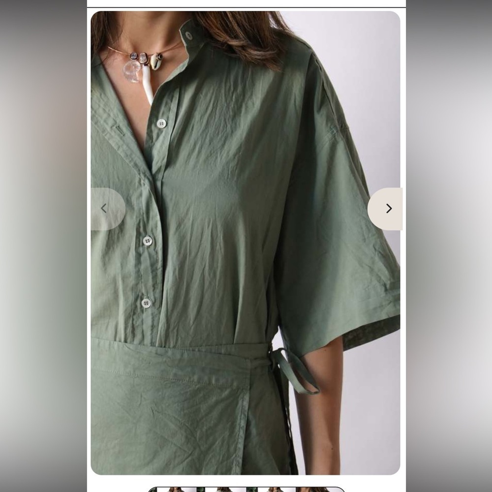 NWT Xirena Agnes dress green army - Picture 3 of 12